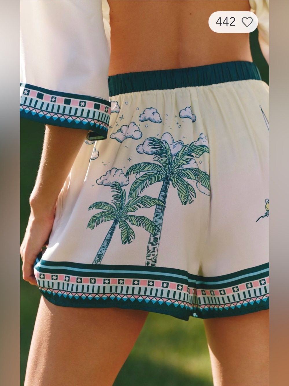 Anthropologie Celandine Casuarina Shorts in Yellow Pattern Size Small NWT - Picture 13 of 13